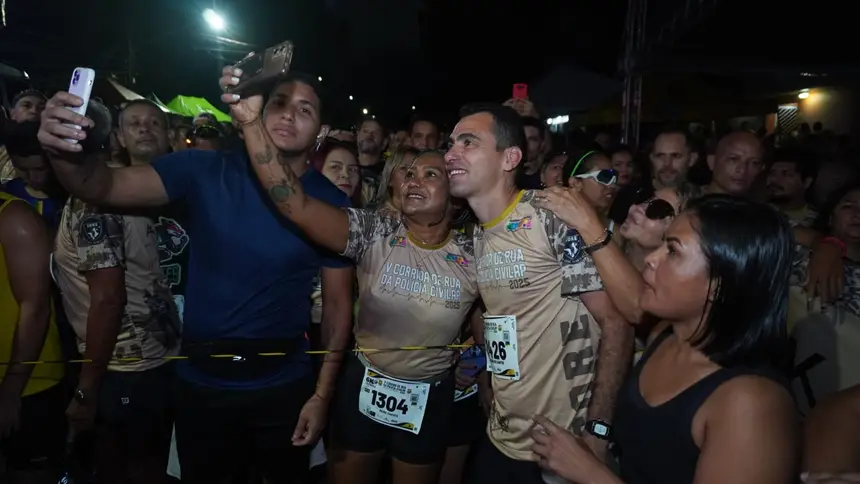 Marilson sendo prestigiado pelos corredores do Amapá 
