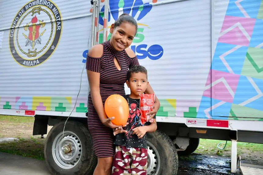 Foto: Gabriel Maciel/Sesa Rafaela da Silva, mãe do menino Enzo, feliz pela consulta e tratamento no Mais Sorriso Azul