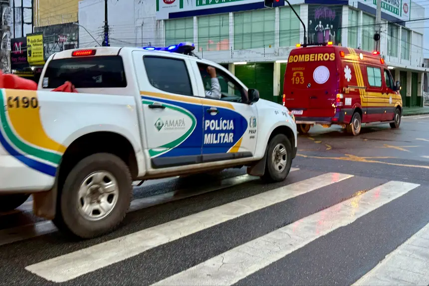 Policia militar e corpo de bombeiros no apoio ao evento