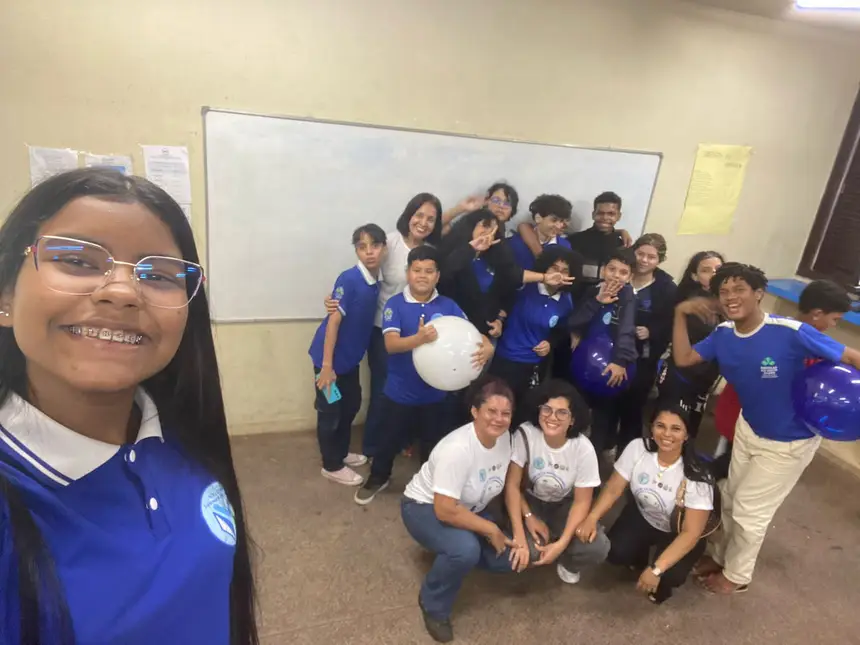 estudantes da Turma 8° Ano B do período da tarde
