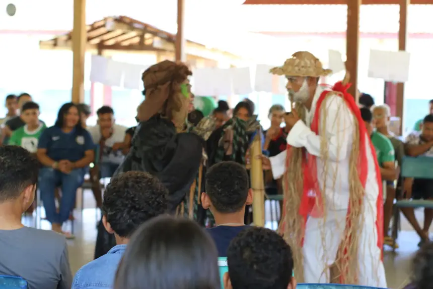 Na conferência houve apresentações culturais e teatrais 