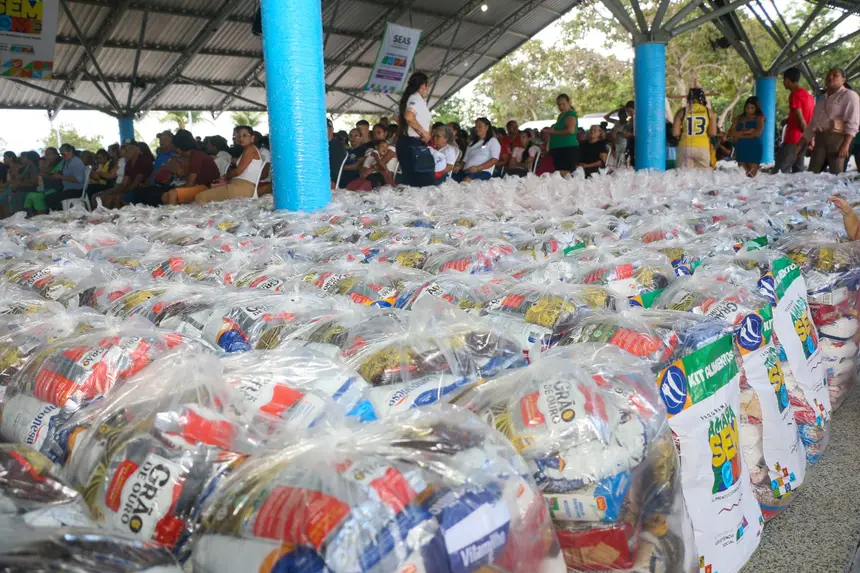 Foram entregues 30 toneladas em alimentos e atendidas mais de 5 mil pessoas