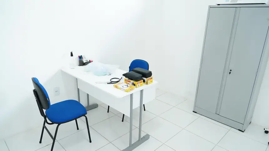 Sala de atendimento na nova UBS