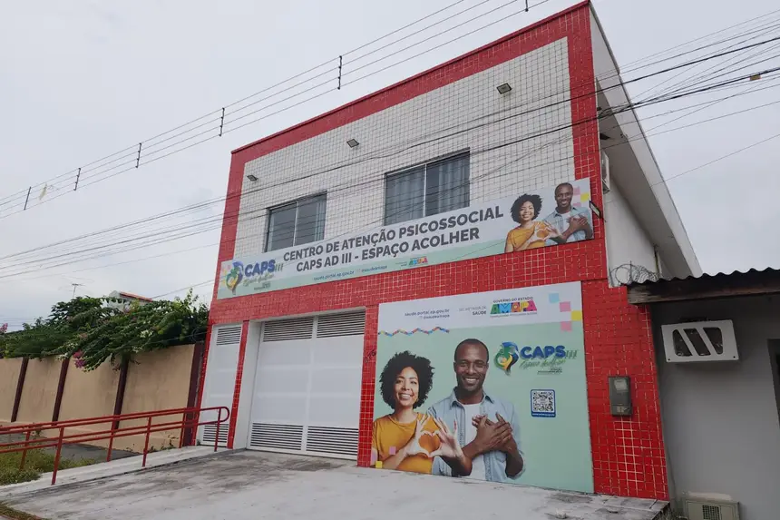 Novo prédio do Caps AD passa a funcionar na Avenida José Antônio Siqueira, n. 875, no bairro Laguinho, em Macapá