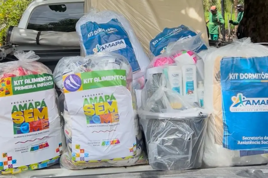 Kits emergenciais do Programa Acolher Amapá