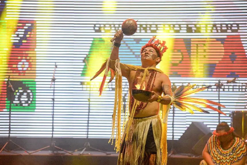 Espaço recebe grupos de capoeira, batuque, marabaixo e dos povos originários durante os nove dias de programação