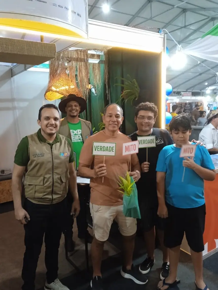 Um quiz com os visitantes esclareceu dúvidas sobre mitos e verdades em relação as doenças transmitidas por insetos 