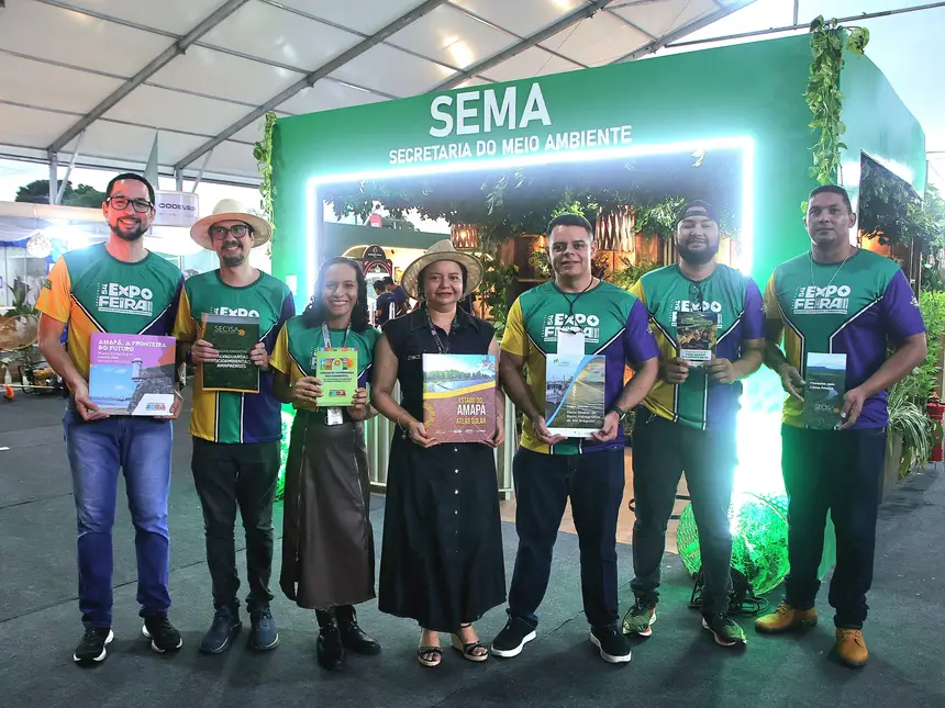 Equipe Sema no stand ExpoAmazônia