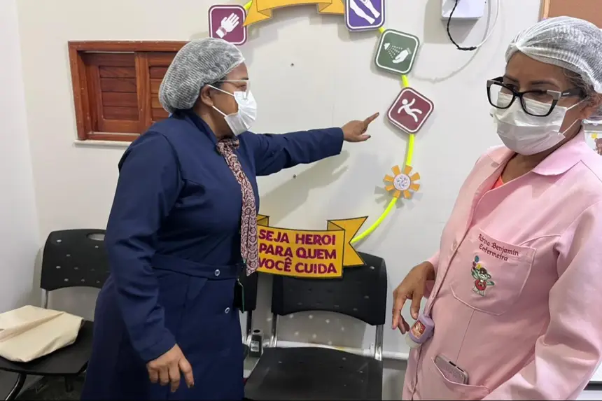 Cada meta da segurança do paciente foi explicada aos servidores da unidade 