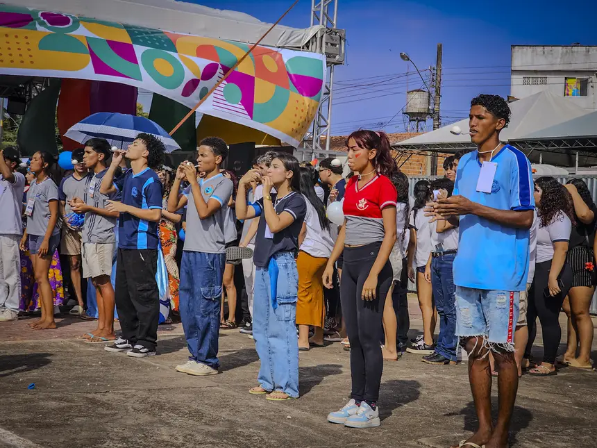 Houve provas relâmpago como a corrida do ovo