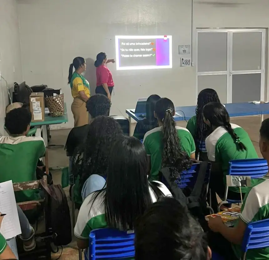 O intuito é conscientizar a juventude para se defender das situações