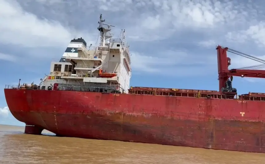 O navio levaria a cocaína ao Oriente Médio 