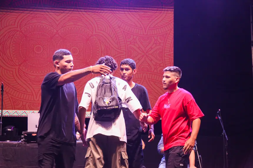 Batalha de rimas do Movimento Hip-Hop marcou a programação do 30º Encontro dos Tambores