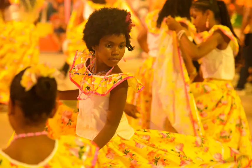 Grupos de batuque e marabaixo proporcionaram um espetáculo que encantou o público presente