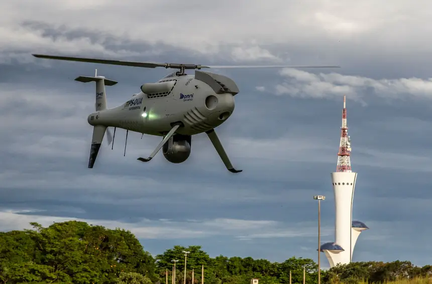 O equipamento pode ser usado em operações, monitoramento ambiental e detecção de incêndios