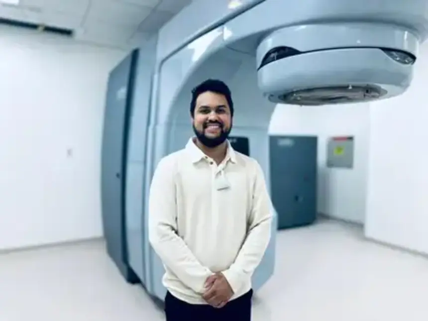 Mayck Magalhães, técnico em radioterapia