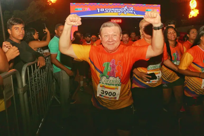 Um dos corredores foi José Baia que integrou a multidão 