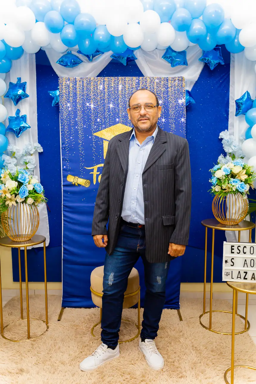 André Pinto de Lima, secretário escolar da escola São Lázaro