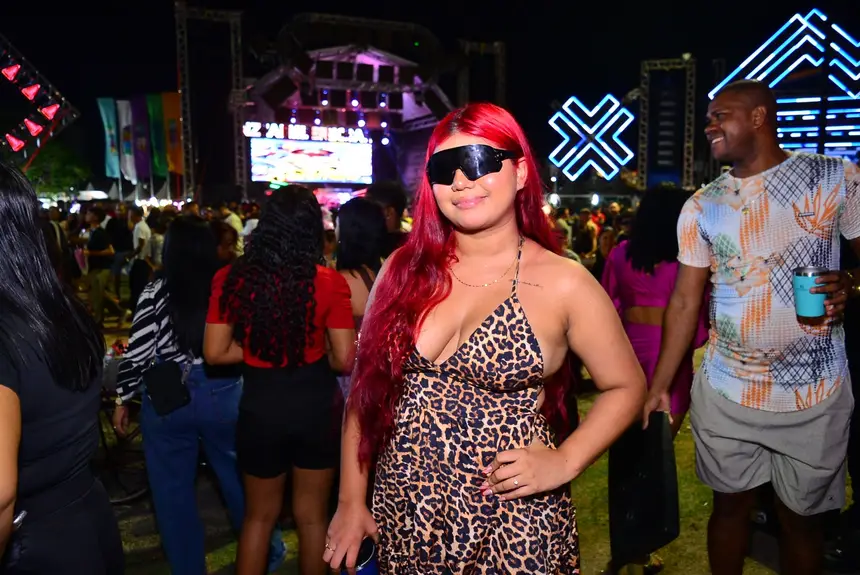  Kiuane Maudio, diz que o som das aparelhagens é contagiante e curtem cada batida da festa.