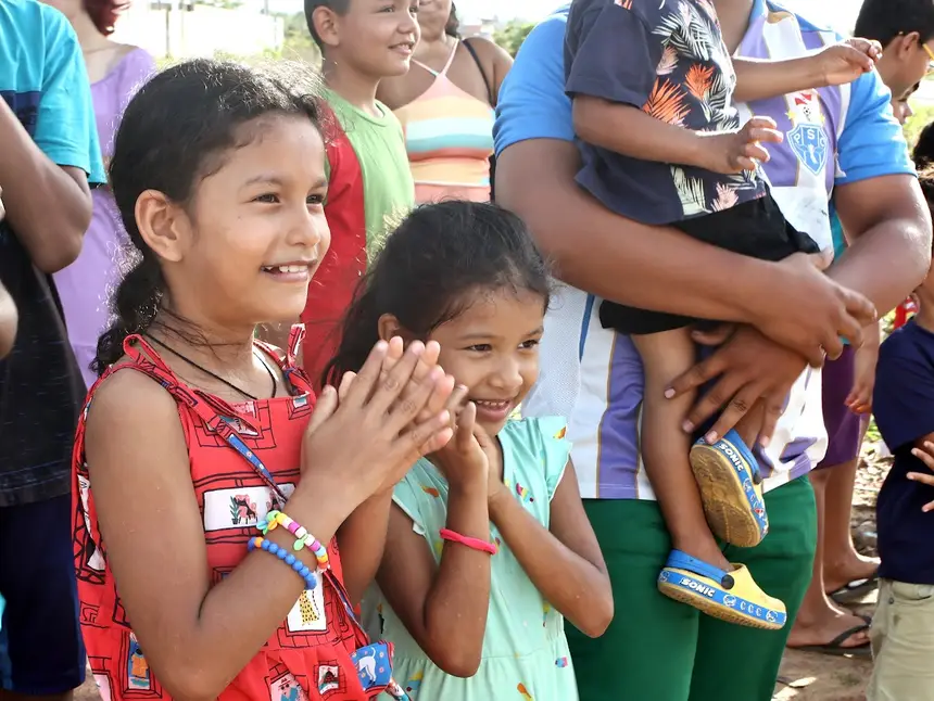 Alegrias e mais alegrias em cada rosto