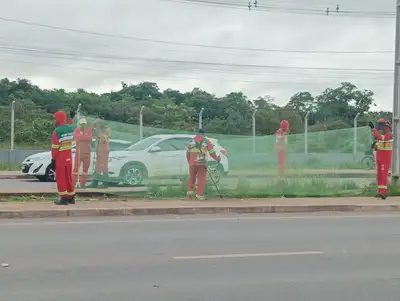 Foto: Arquivo Setrap Rede de proteção é fundamental para que objetos, pedras, vegetação não atinja quem estiver circulando por perto