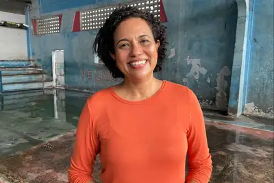 Foto: Sharlot Sandim/Sedel Professora Mona Santos, ex-aluna do ginásio Paulo Conrado