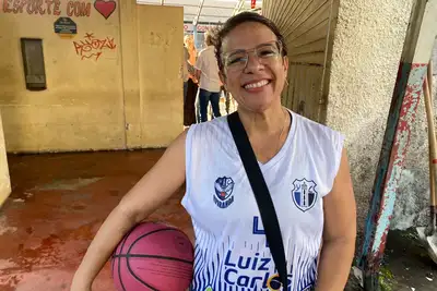 Foto: Sharlot Sandim/Sedel Sônia Guedes, jogadora master de basquete.