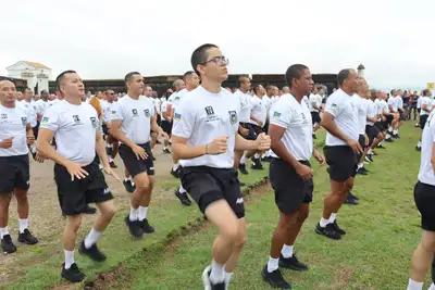 galeria: 'Corridão' dos alunos do Curso de Formação do Iapen