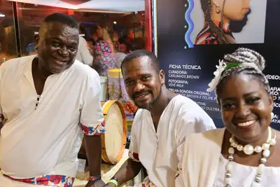 Foto: Divulgação Mery Baraká e percursionistas do Marabaixo