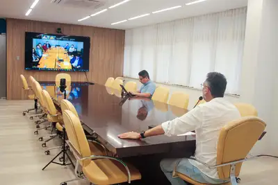 notícia: Governador Clécio Luís apresenta potencialidades do Amapá ao terceiro maior banco privado do Brasil