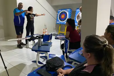 notícia: Governo do Amapá recebe dirigentes da Confederação Brasileira de Tiro com Arco e capacita profissionais para modalidade