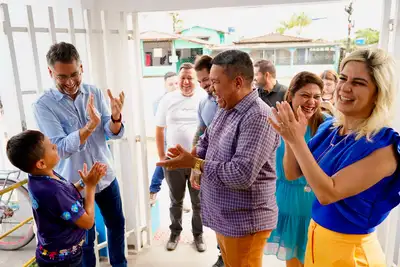 notícia: Em Santana, governador Clécio Luís anuncia construção de quadra poliesportiva e jardim sensorial para autistas