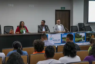 notícia: Com estratégias de conservação, audiências públicas encerram a 3ª etapa do Plano Estadual de Recursos Hídricos, em Macapá 