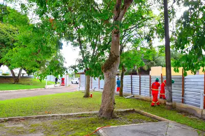 notícia: Governo do Amapá inicia serviços que integram 1ª etapa da obra de revitalização do Marco Zero do Equador