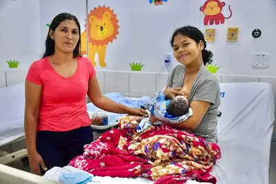 notícia: ‘Só tenho a agradecer pelo acolhimento’, diz avó de recém-nascido na maternidade do Hospital de Laranjal do Jari
