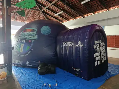 notícia: Abril Azul: caravana do Governo do Amapá leva Planetário Móvel para escolas e residenciais de Macapá
