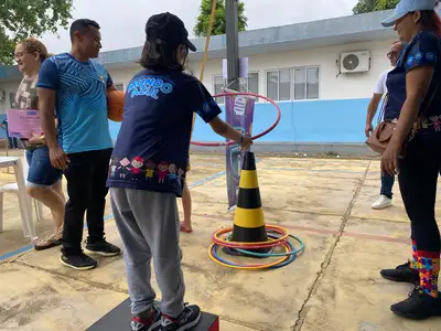 notícia: Projeto TEAcolho promove inclusão com esporte adaptado para crianças autistas em Santana