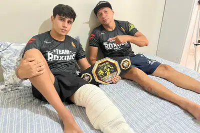 notícia: 'Operei e dois dias depois já estava em casa. Isso é incrível', diz lutador de MMA após cirurgia ortopédica no HE de Macapá