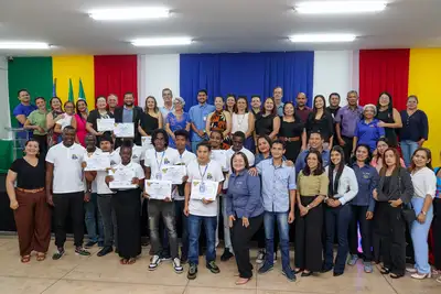 notícia: Governo do Estado realiza cerimônia de encerramento da primeira etapa do Intercâmbio de Estágio Amapá-Guiana Francesa