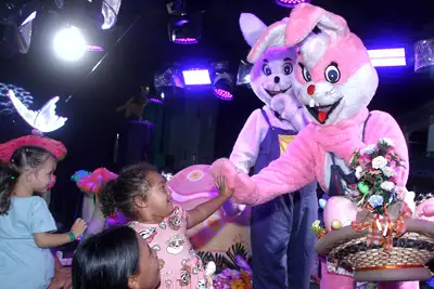 notícia: ‘Páscoa Encantada’: lazer, diversão e solidariedade envolvem familiares do Vila dos Oliveiras em ação do Governo do Amapá