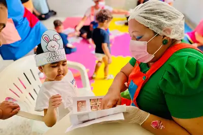 galeria: FOTOS: Páscoa Divertida do Governo do Amapá leva fé e muitas brincadeiras aos pacientes do Hospital da Criança e do Adolescente