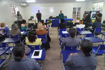 notícia: Governo do Amapá promove curso para mulheres da Segurança Pública e comunidade sobre direitos e proteção contra a violência do público feminino