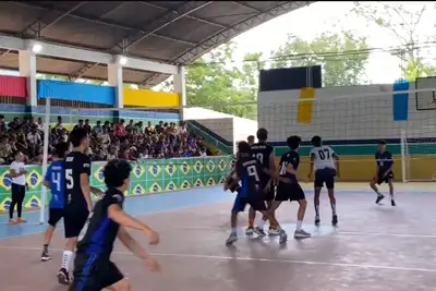notícia: Com apoio do Governo do Estado, 1ª edição das Pré-Olimpíadas Municipais de Laranjal do Jari reúne alunos de escolas da rede pública