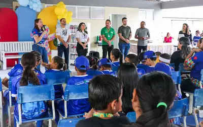 notícia: Governo do Estado promove programação especial para famílias atípicas no Residencial Macapaba na Zona Norte de  Macapá