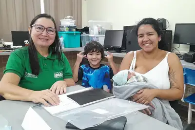 notícia: Projeto TEAcolho: ‘Ser bem atendidos faz toda a diferença!’, diz mãe acolhida em ação social no Conjunto Habitacional Macapaba