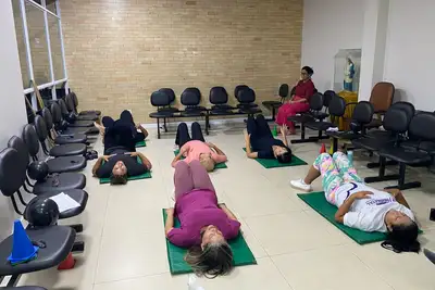 notícia: ‘Bem Cuidar’: Governo do Amapá promove ginástica laboral para profissionais do Hospital Mãe Luzia, em Macapá