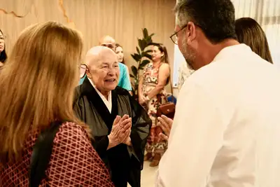 notícia: Monja Coen é recebida pelo governador Clécio Luís no Palácio do Setentrião em encontro sobre espiritualidade e cuidado integral na saúde