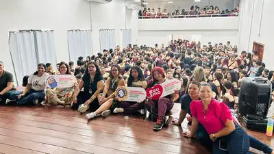 notícia: Escola Estadual Barão do Rio Branco realiza Conferência Infantojuvenil pelo Meio Ambiente com foco na justiça climática
