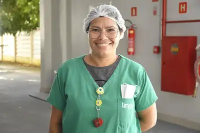 notícia: 'Só de receber a massagem, a gente sai renovada', diz técnica de enfermagem sobre ação de bem-estar no Hospital da Criança e do Adolescente, em Macapá
