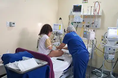 notícia: Cresce o número de atendimentos a pacientes com síndrome gripal no Hospital Estadual de Santana